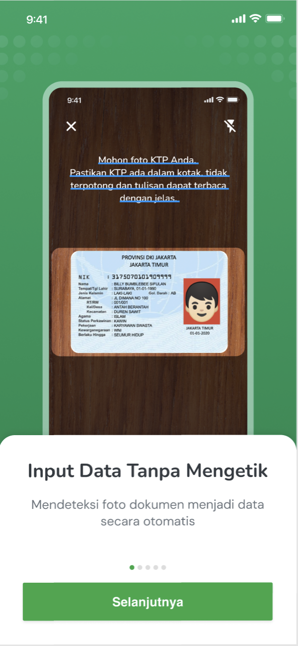 ePosyandu OCR feature for automatic data input